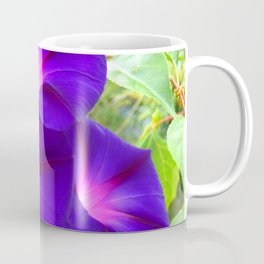 Inside Out Coffee Mug | Summer, Digital, Morningglory, Flowers, Garden, Glow, Light, Sunshine, Photo, Macro 