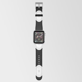 Black and White Ovals Pattern Apple Watch Band