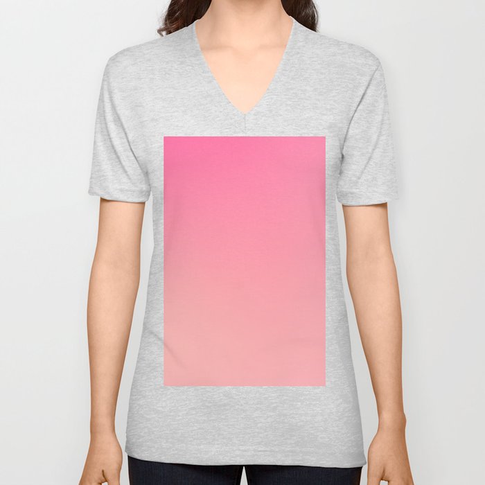 35 Pink Gradient Background Colour Palette 220721 Aura Ombre Valourine Digital Minimalist Art V Neck T Shirt