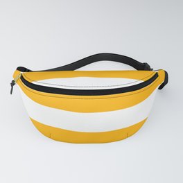 UCLA gold - solid color - white stripes pattern Fanny Pack