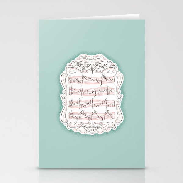 The Sound of My Heart Beat Stationery Cards