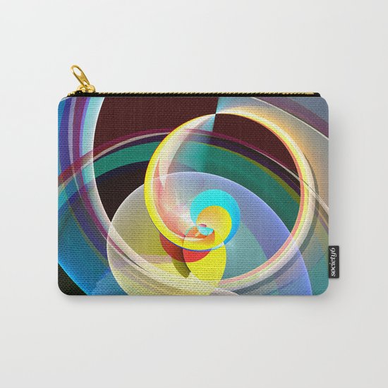 Modern colourful abstract with circles in motion Carry-All Pouch