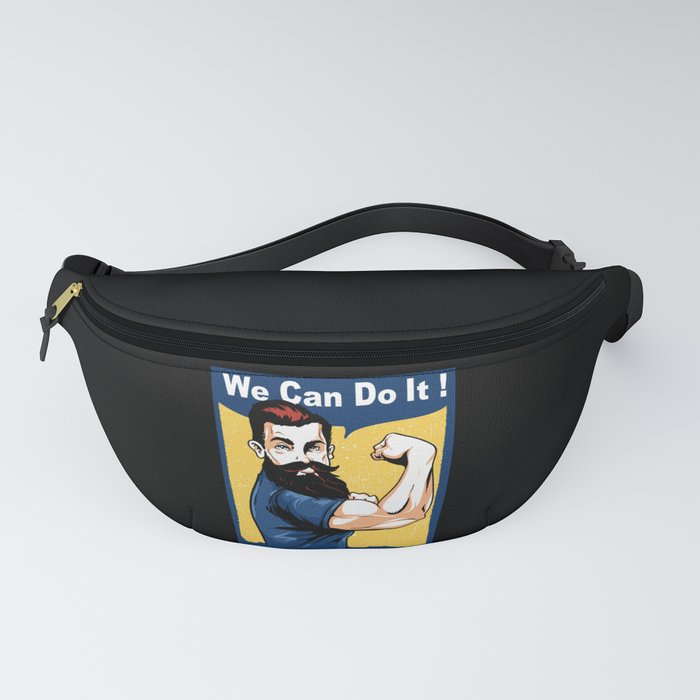 We Can Do It! Hipster Man Power Fanny Pack