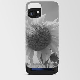 Monochromatic summer sunflower in the field iPhone Card Case