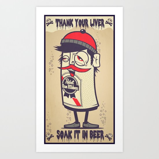 Thank Your Liver Art Print