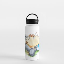 Ghibli forest illustration Water Bottle