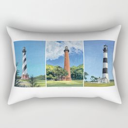 NC Lighthouses Rectangular Pillow