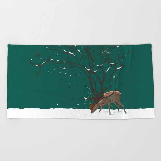 Winter Is All Over You Beach Towel