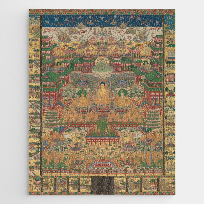 Japanese Taima Mandala Buddhist Art Jigsaw Puzzle