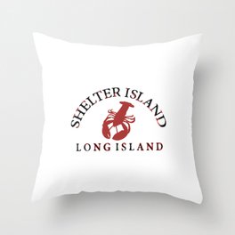 Shelter Island - Long Island. Throw Pillow