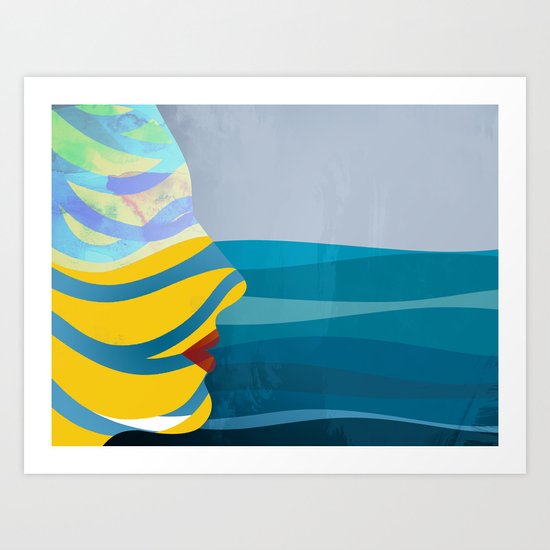 By The Sea Art Print