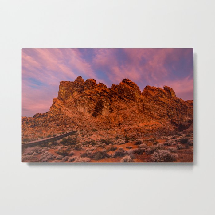 Sunrise Glow - Valley of Fire State Park Metal Print