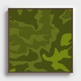Camouflaged Framed Canvas