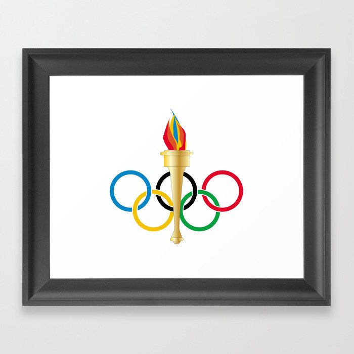 Olympic Rings Framed Art Print