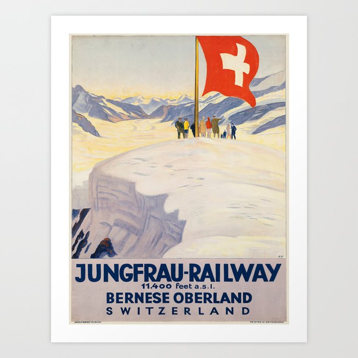 Vintage poster - Switzerland Art Print