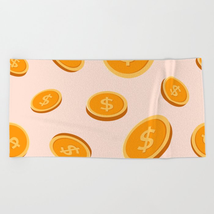 money Beach Towel