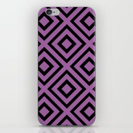 Black and Purple Tessellation Line Pattern 40 Pairs DE 2022 Popular Color Royal Pretender DE5999 iPhone Skin