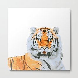 Realistic tiger symbol of 2022 Metal Print