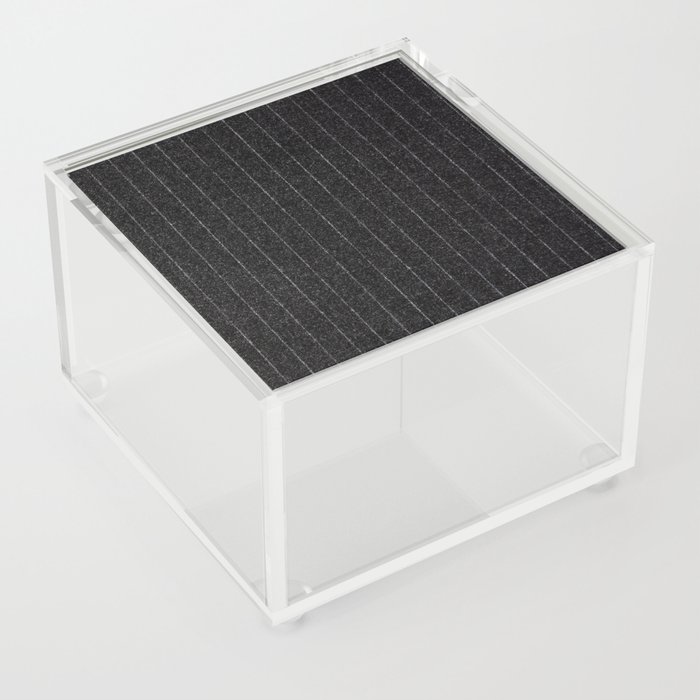Charcoal Grey Pinstripe Acrylic Box