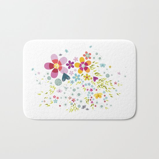 Schmetterlingswiese – Butterfly-Meadow Bath Mat