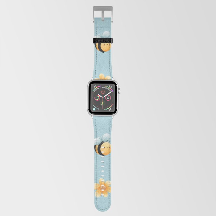 Buzzy Bee in Teal Apple Watch Band