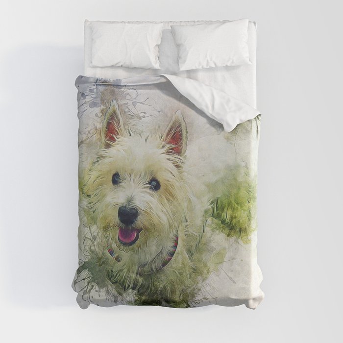 Westie sales duvet cover