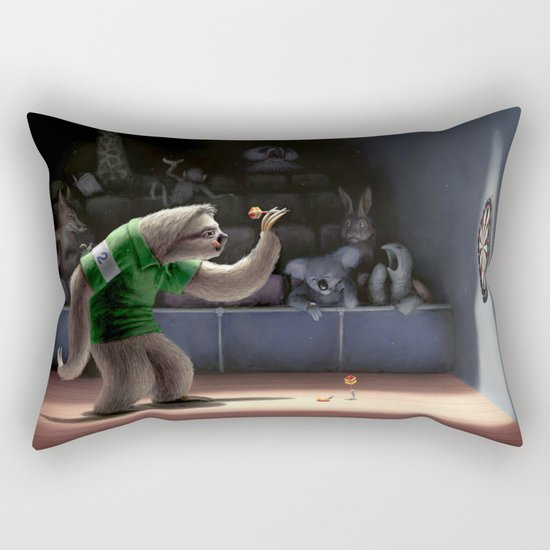 Sloth Darts Rectangular Pillow