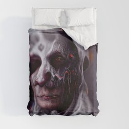 Scary ghost face #4 | AI fantasy art Comforter