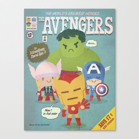 avengers fan art Canvas Print
