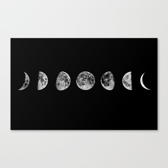 moon phases Canvas Print