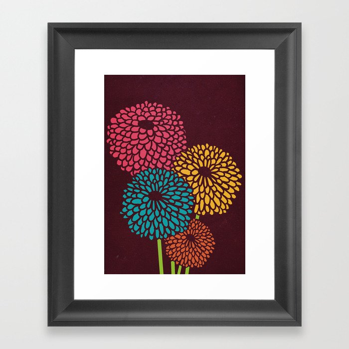 Still Life Chrysanthemum Framed Art Print