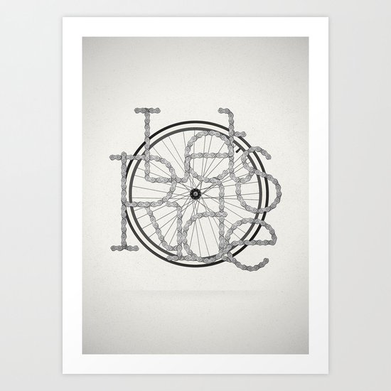 Let´s Ride Art Print
