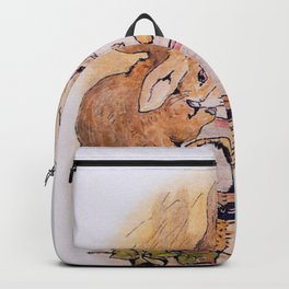Rabbit group - Beatrix Potter Backpack | Happy, Holiday, Graphic, Vector, Decoration, Animal, Drawing, Beatrixpotter, Background, Bunny 