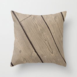 Wood Paneling Throw Pillow