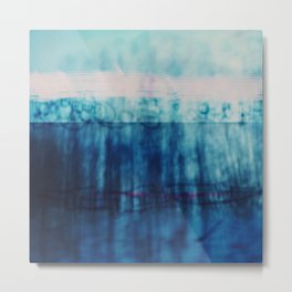 Abstract ~ Blue Landscape Metal Print