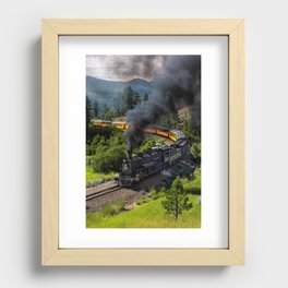 Steam Train, Durango & Silverton Railroad, Colorado Recessed Framed Print