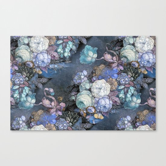 Vintage Blue Jeans Bouquet Canvas Print