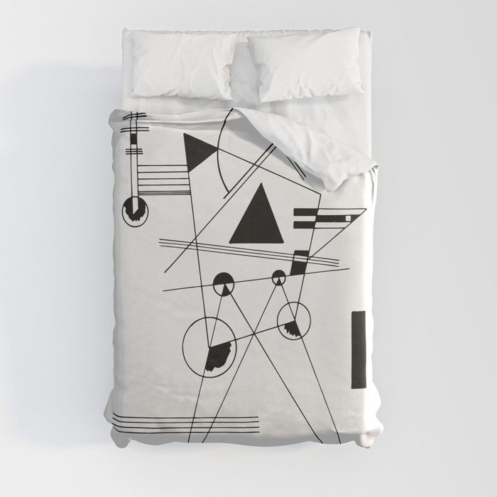 Kandinsky | Drawing for Point and Line to Plane, 1925 Artwork Reproduction Duvet Cover