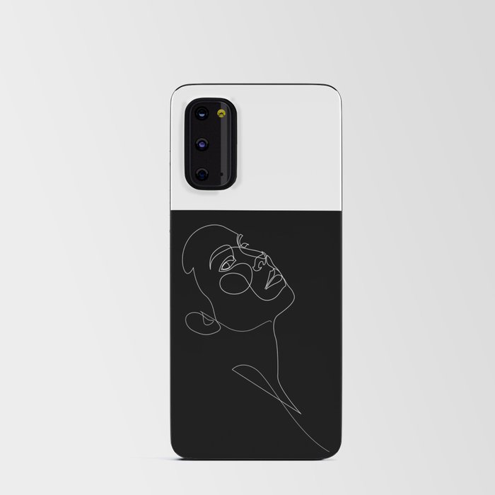 lost2_20 - line face - black Android Card Case