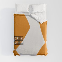 Abstract shapes color grid 3 Duvet Cover