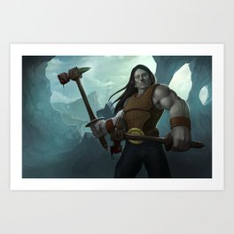 Hammer Fighter Art Print