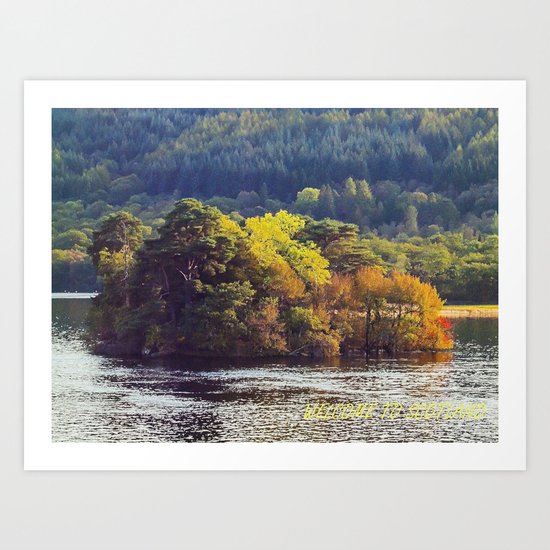 Welcome To Scotland Art Print