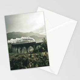Locomotive Train on the High Rail Stationery Cards