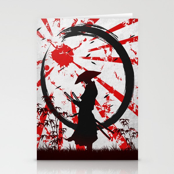 Samurai katana Stationery Cards