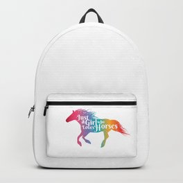 Horse Lover Gift Just A Girl Who Loves Horses Backpack