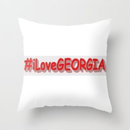 "#iLoveGEORGIA " Cute Design. Buy Now Throw Pillow