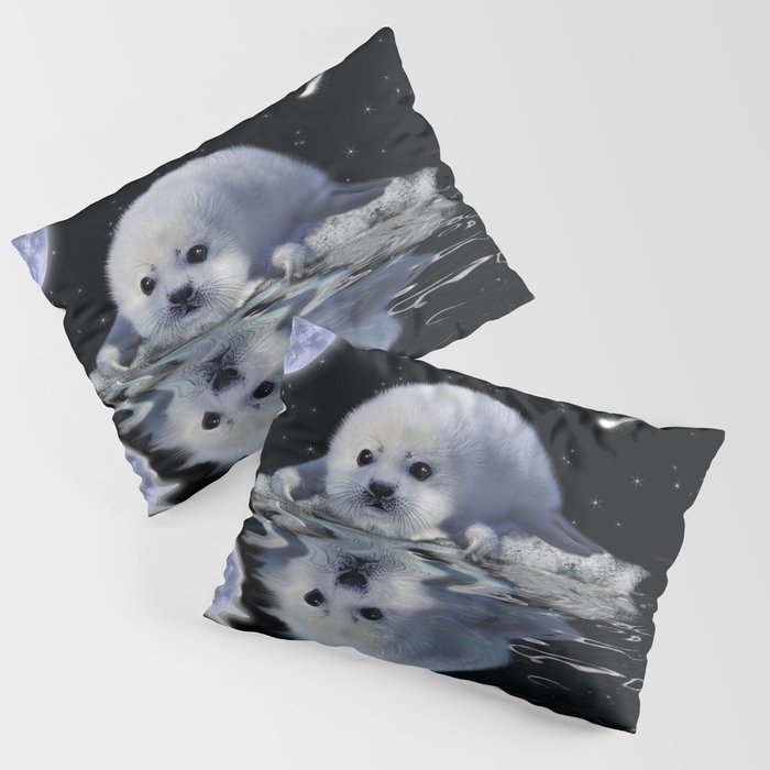 Destiny - Harp Seal Pup & Ice Floe Pillow Sham