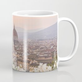 Sunset In Florence, Tuscany Photo | Il Duomo Cathedral In Soft Pastel Colors Art Print | Italy Travel Photography Coffee Mug