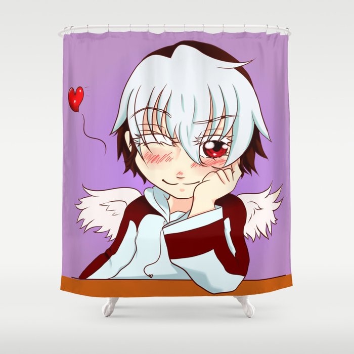 little angel's gaze Shower Curtain