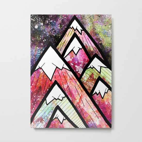 As the high peaks grow Metal Print